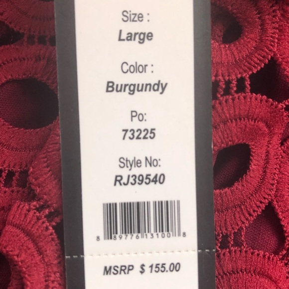 NWT Romeo and Juliet Coutre Burgandy MIDI Skirt - Picture 3 of 8